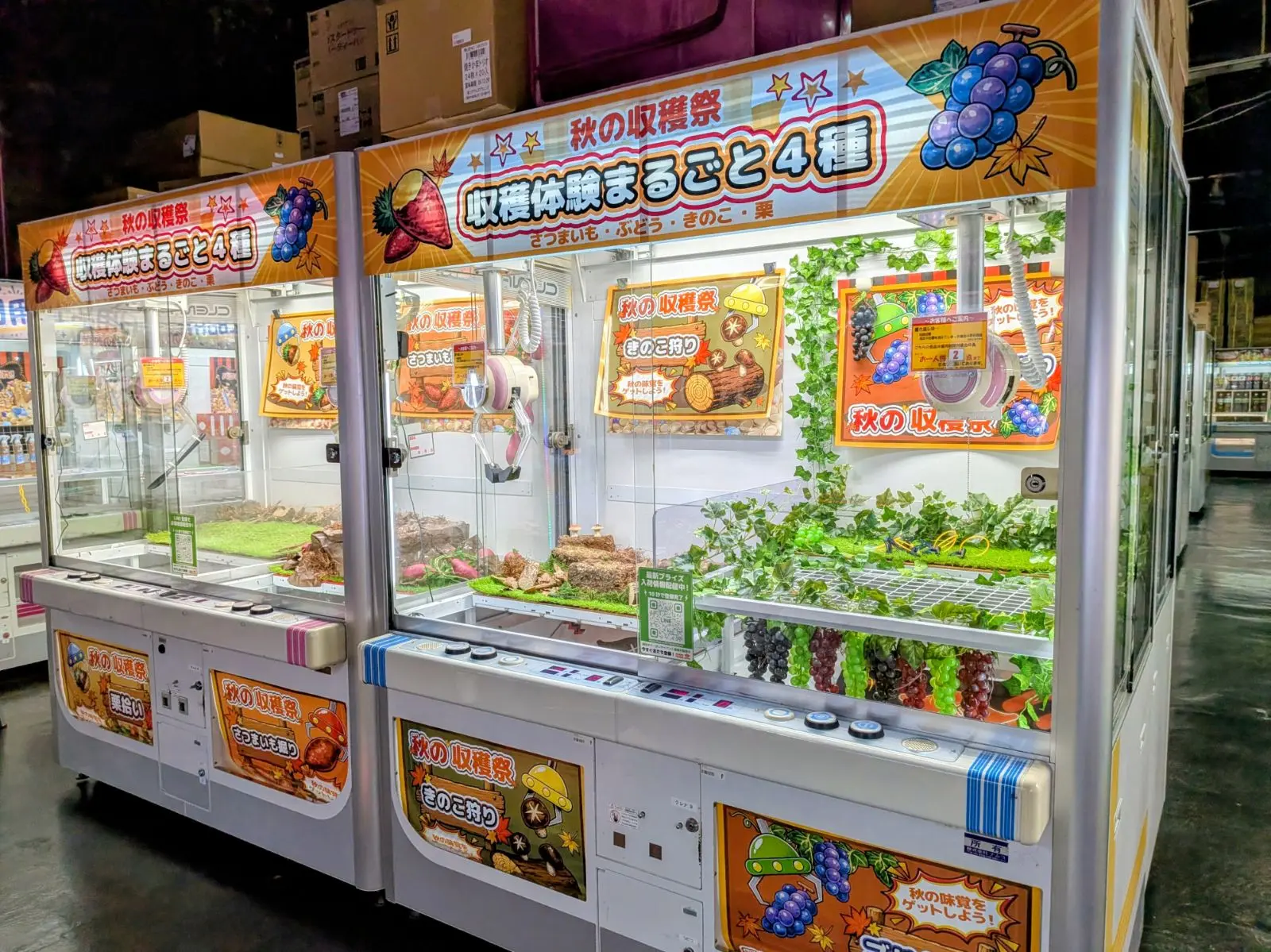 秋の収穫祭「収穫体験まるごと4種」のブース(平塚)