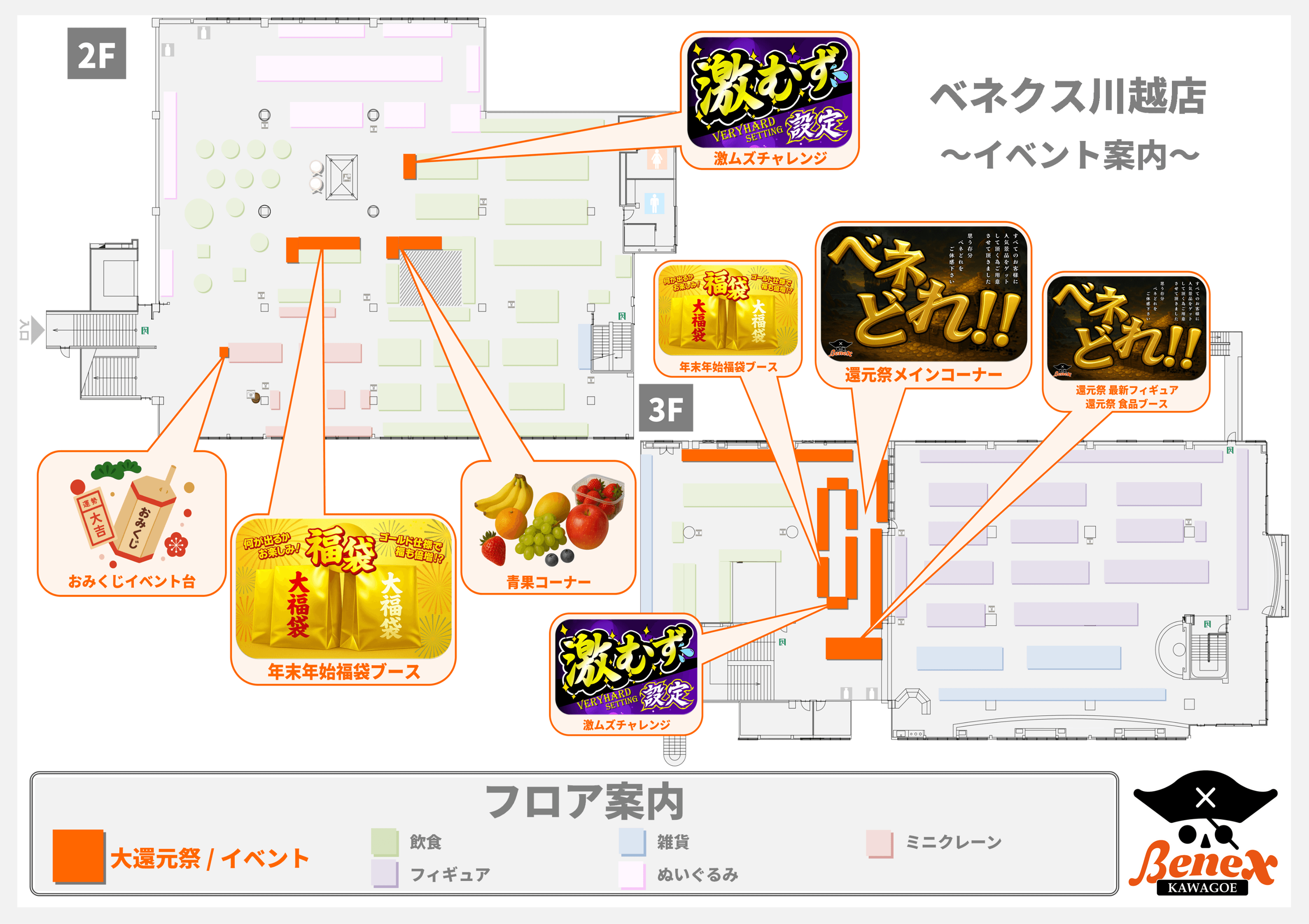 川越店フロアマップ