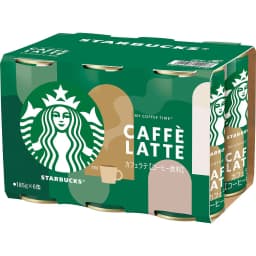 スタバカフェラテ6本P185缶