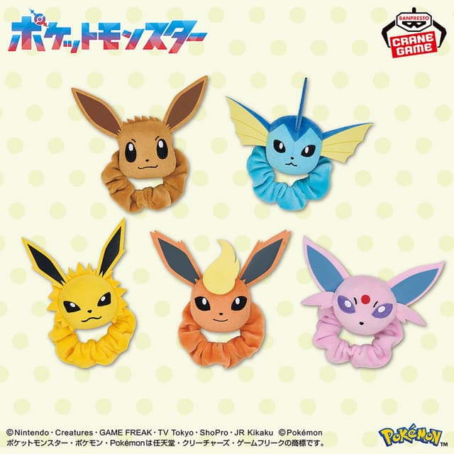 ポケットモンスター フェイスぬいぐるみバンド イーブイフレンズ~イーブイ・シャワーズ・サンダース・ブースター・エーフィ~