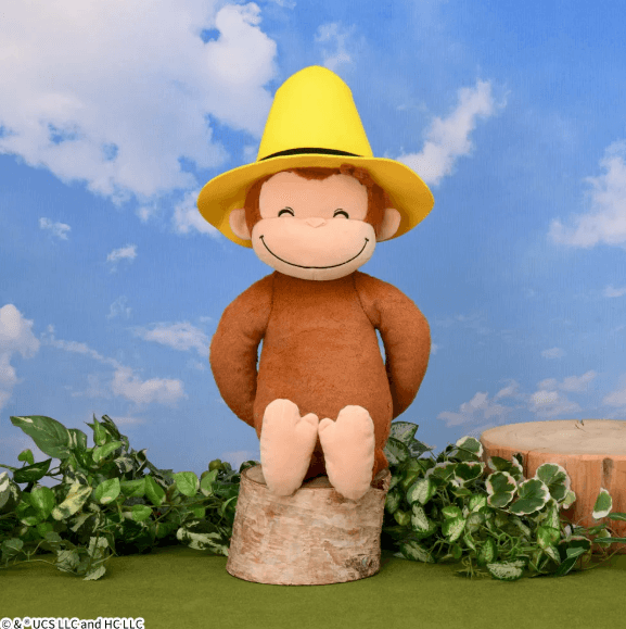 おさるのジョージ LLぬいぐるみ 黄色い帽子