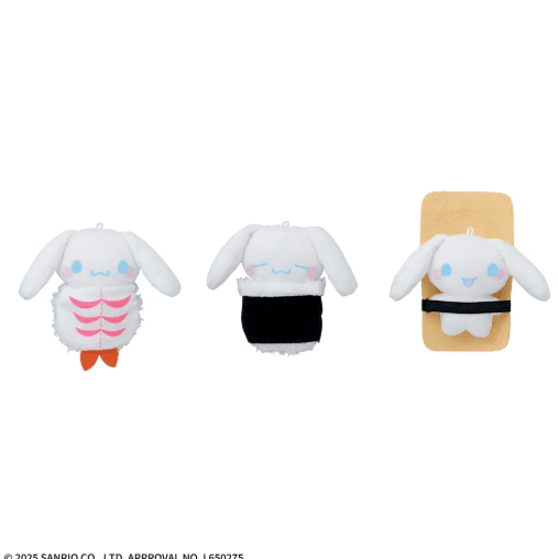 ゆるかわ サンリオキャラクターズ Deco Charmy マスコット“シナモロール” おすし