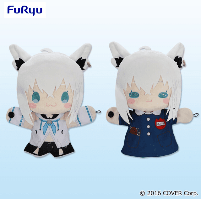 ホロライブプロダクション 白上フブキ パペットぬいぐるみ