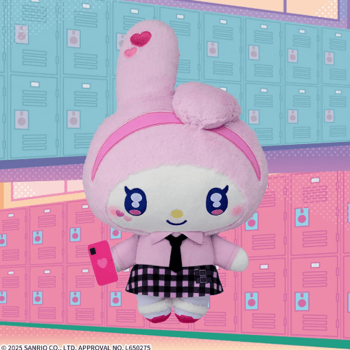 ゆるかわ サンリオキャラクターズ Lぬいぐるみ“マイメロディ” GL☆W UP IN SCHOOL