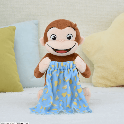 おさるのジョージ Lぬいぐるみ いないいないばあポーズ