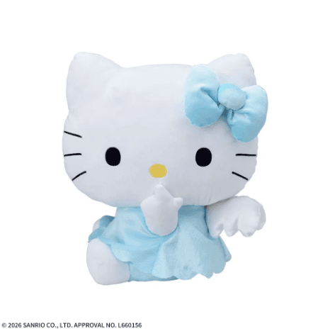 ハローキティ LLぬいぐるみ 水色エンジェル