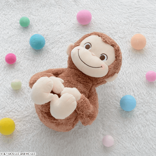 おさるのジョージ 赤いほっぺ Lぬいぐるみ ころりんポーズ