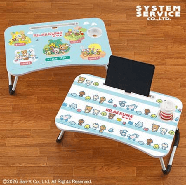 リラックマ ゲーミングリラックマ ビッグ木製ラップトップテーブル