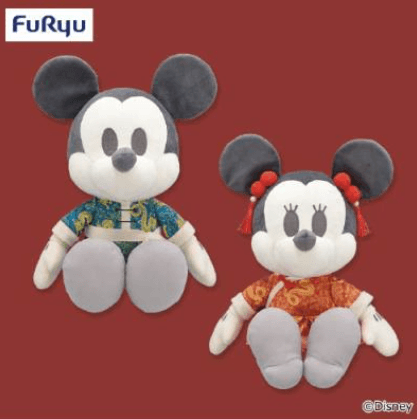 ミッキー&ミニー デココレ チャイナ服BIGぬいぐるみ