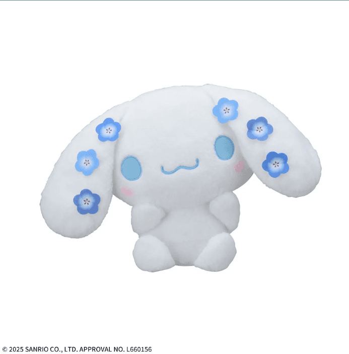 ゆるかわ サンリオキャラクターズ Lぬいぐるみ“シナモロール” Nemophi Lazuli
