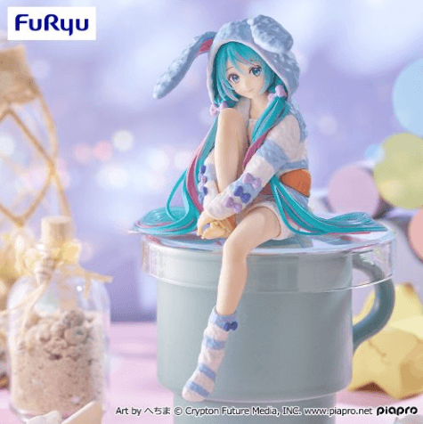 初音ミク ぬーどるストッパーフィギュアーうさ耳パジャマ・ブルーver.ー