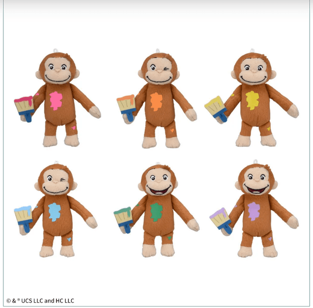 おさるのジョージ マスコット ラッキーカラー