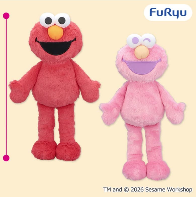 セサミストリート カラフルエルモBIGぬいぐるみ