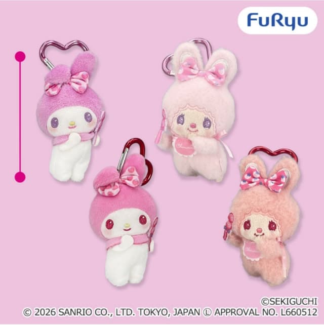 チムたん×マイメロディ おそろいいちごリボンマスコット