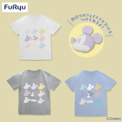 ミッキーマウス フェイスあつめるマスコット!Tシャツ