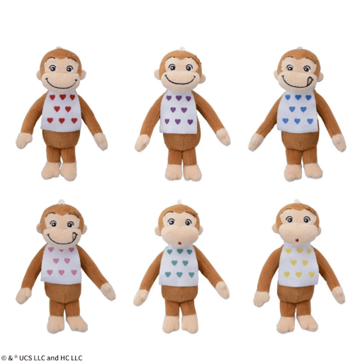 おさるのジョージ マスコット カラフルエプロン
