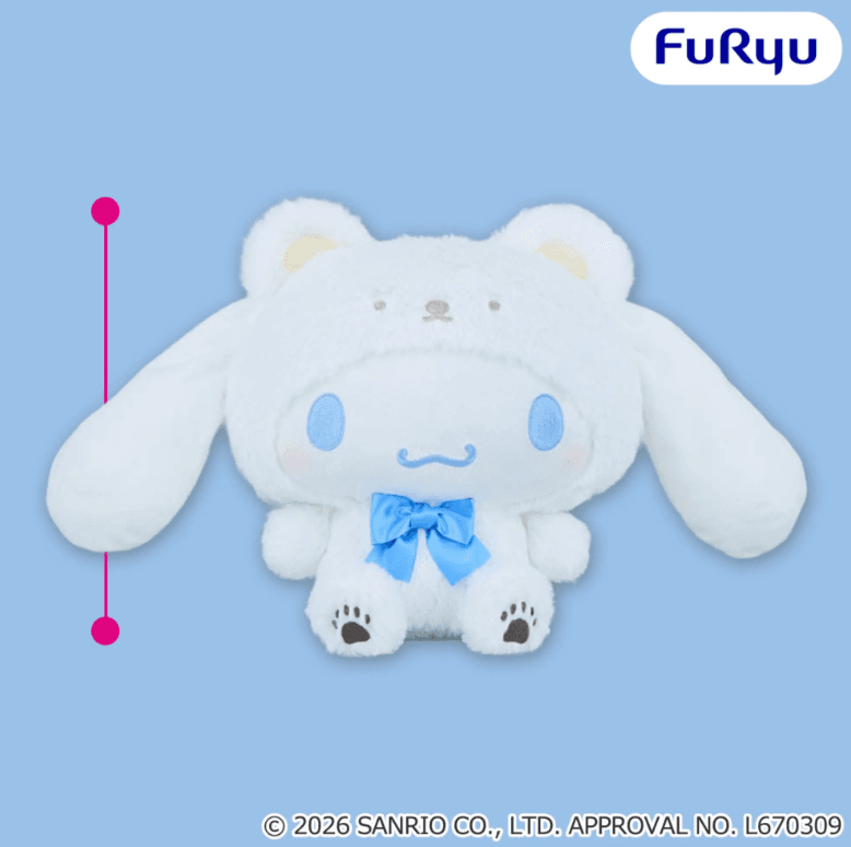 シナモロール ふわふわスノーベア超BIGぬいぐるみ