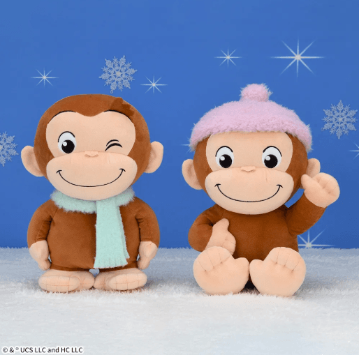 おさるのジョージ ぽってりLぬいぐるみ ウィンター