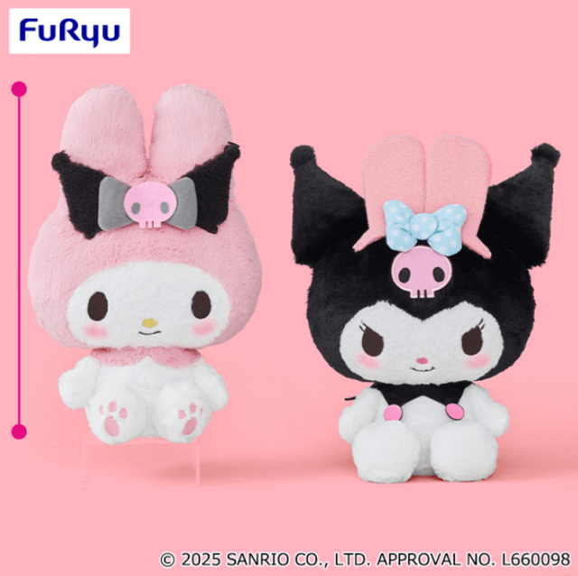 マイメロディ・クロミ おそろいカチューシャBIGぬいぐるみ