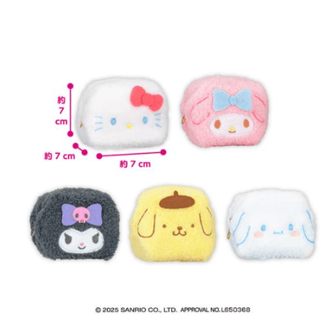 サンリオキャラクターズ ふわふわミニキャラメルポーチ
