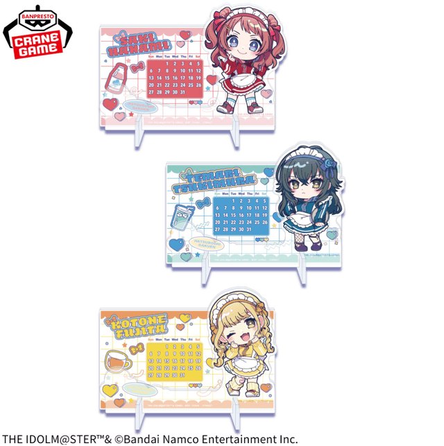 学園アイドルマスター きゅるぽっぷん アクリル万年カレンダー