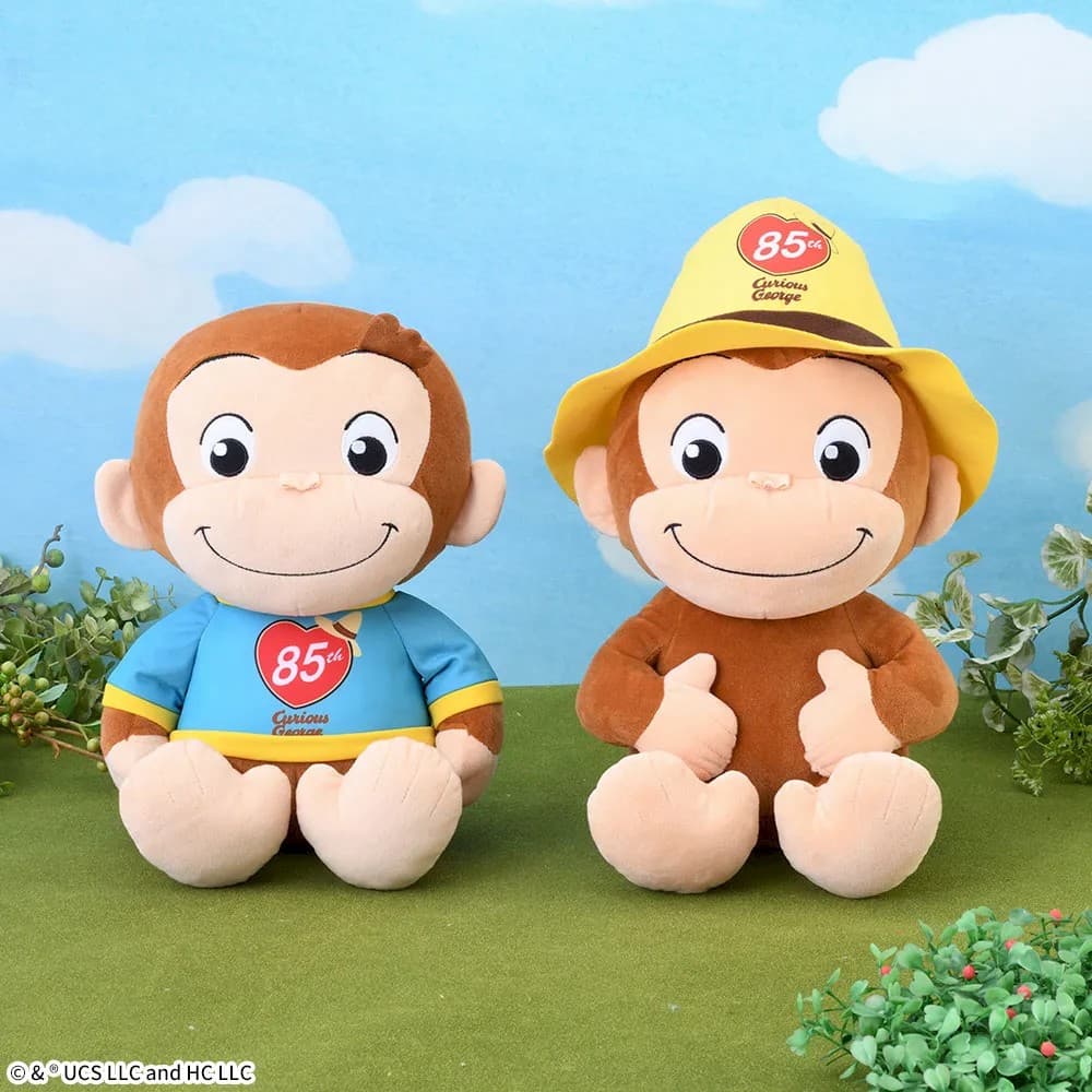 おさるのジョージ ぽってりLぬいぐるみ 85th Tシャツ&黄色い帽子