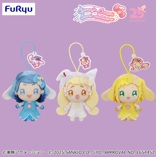 おジャ魔女どれみ×サンリオキャラクターズ マスコット~あいこ・ハナちゃん・ももこ~