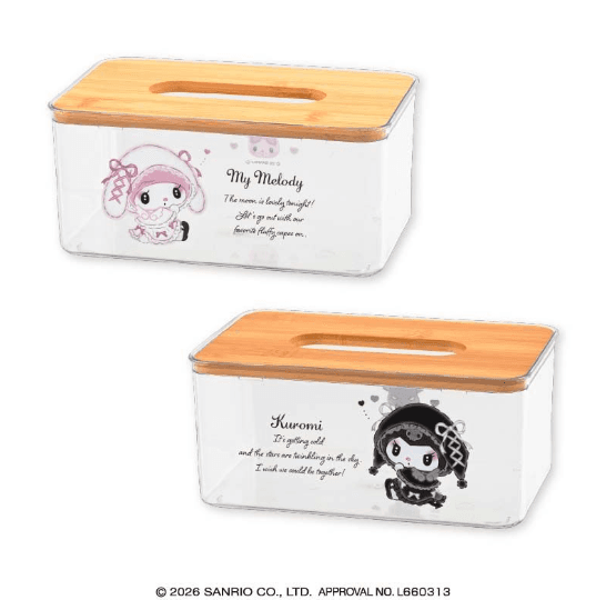 マイメロディ♡クロミ 真夜中のメロクロクリアティッシュケース
