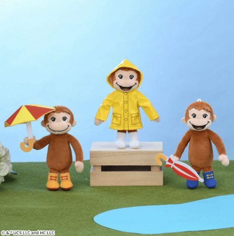 おさるのジョージ マスコット 雨の日