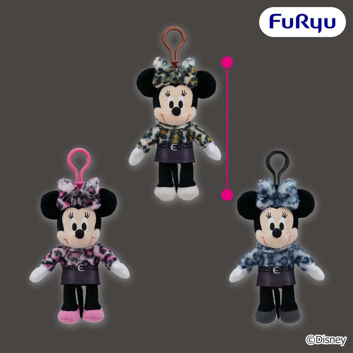 ミニーマウス ギャルっぽレオパード くりっぴぃぬいぐるみ