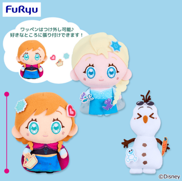 アナと雪の女王 P-PATCH! ぬいぐるみ アナ・エルサ・オラフ