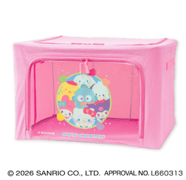 サンリオキャラクターズ ぷにきゅきゅ窓付き収納ボックス