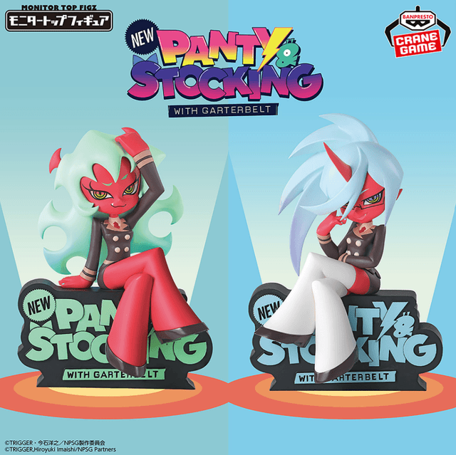 New PANTY & STOCKING with GARTERBELT モニタートップフィギュア~Scanty and Kneesocks~