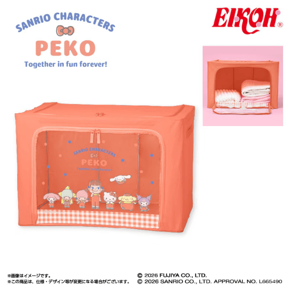 PEKO×サンリオキャラクターズ 窓付き収納ボックス