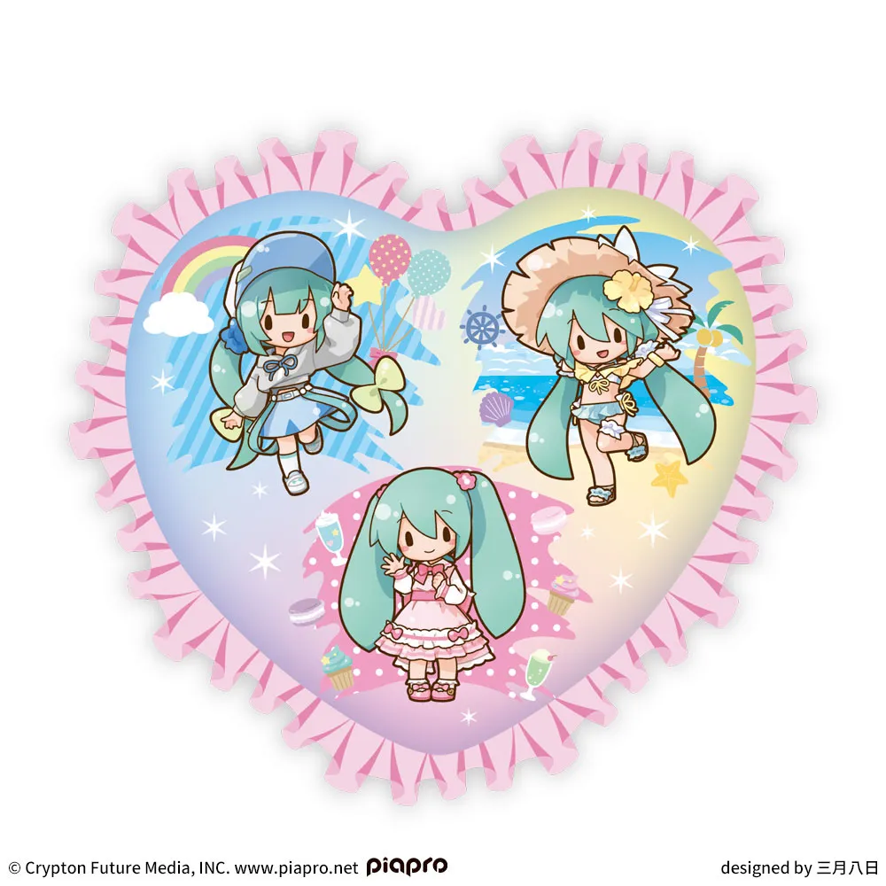 初音ミクシリーズ ふわぷち PtZ ハート型クッション“初音ミク”