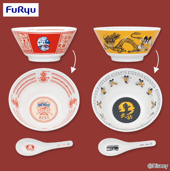 ミッキーマウス レンゲ付きラーメンどんぶり