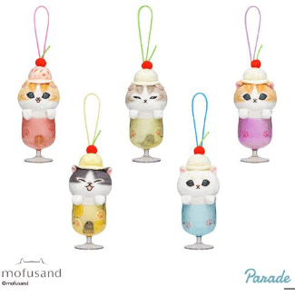 mofusandクリームソーダにゃんマスコット