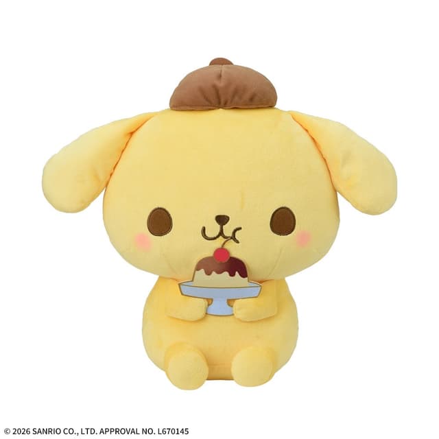 ゆるかわ サンリオキャラクターズ Lぬいぐるみ‐ポムポムプリン‐ Sweet Snack Friends