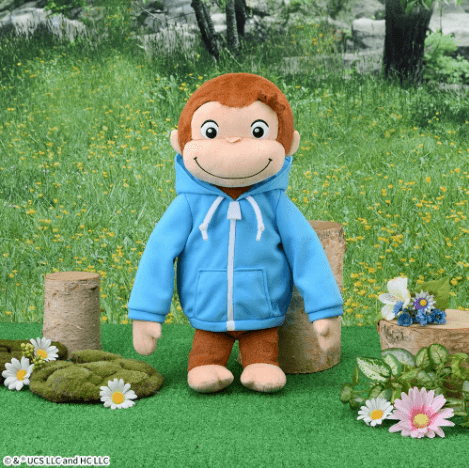 おさるのジョージ LLぬいぐるみ フーディー