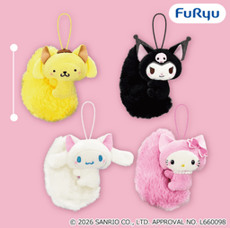 サンリオキャラクターズ 平成レトロふわふわしっぽマスコット