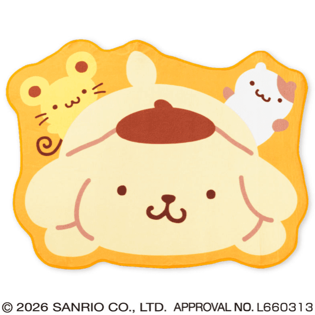 ポムポムプリン 特大ダイカットマット