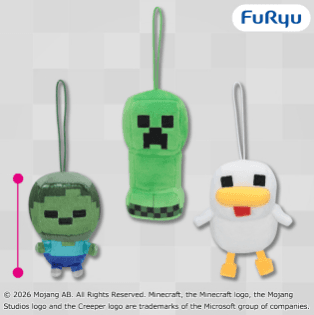 マインクラフト マスコット:赤ちゃんゾンビ:ニワトリ:クリーパー