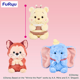 ディズニーキャラクター Aimery BIGぬいぐるみ くまのプーさん・ダイナ・ダンボ