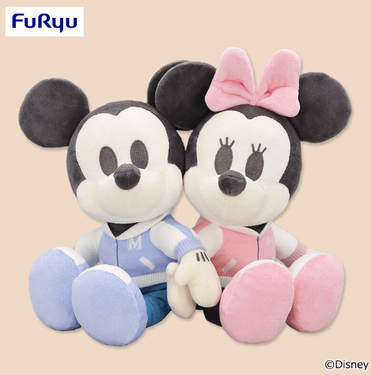 ミッキー&ミニー ちょっもっさ デココレ ペアぬいぐるみ