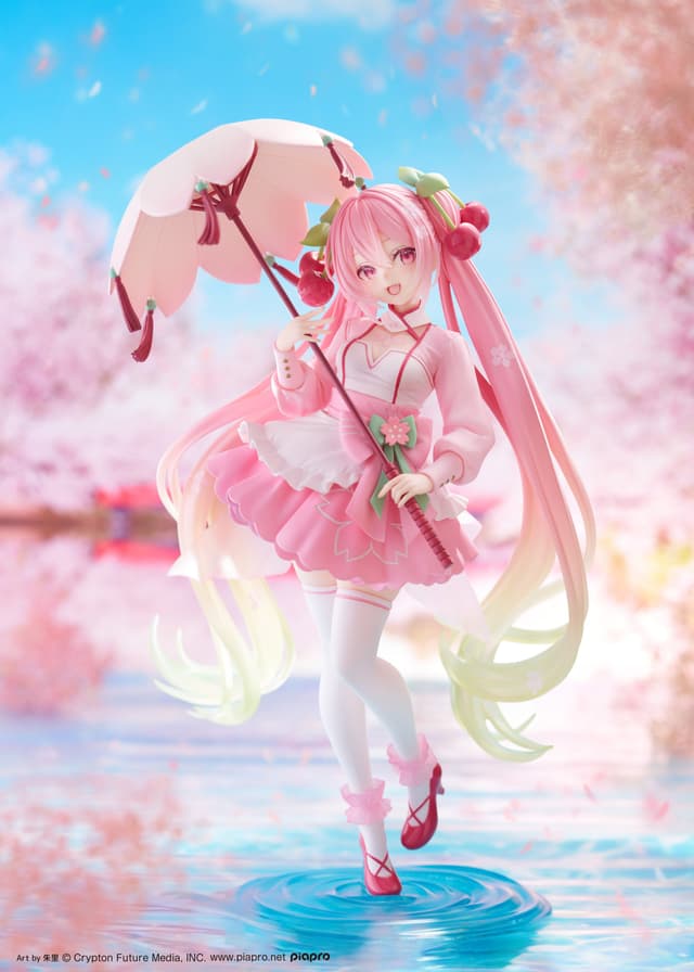 桜ミク AMP+ フィギュア 桜ドレスver.