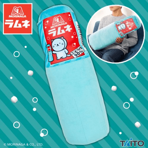森永ラムネ ボトル型クッション