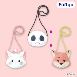 ディズニーキャラクター ミルキーボア ぬいぐるみポシェット~ジャック/ディズニーマリー/ニック~