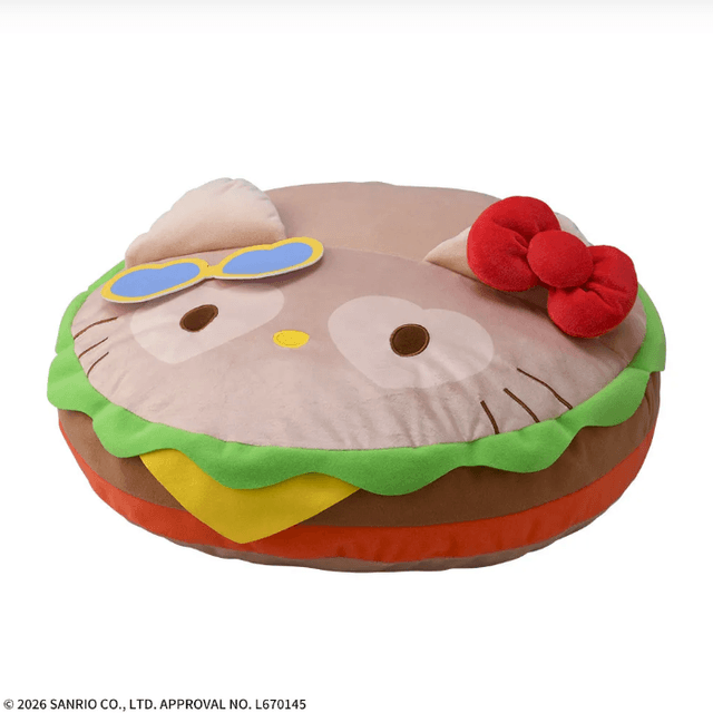 ハローキティ PtZ ハンバーガークッション Kawaii Yum Yum MART