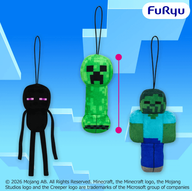 マインクラフト マスコット:クリーパー:ゾンビ:エンダーマン