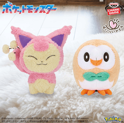 ポケットモンスター もふぐっと ほっこりいやされぬいぐるみ~エネコ・モクロー~